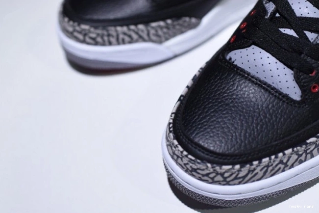 Rep Husky Air Cement 854262-001 Jordan 3 Black 0802